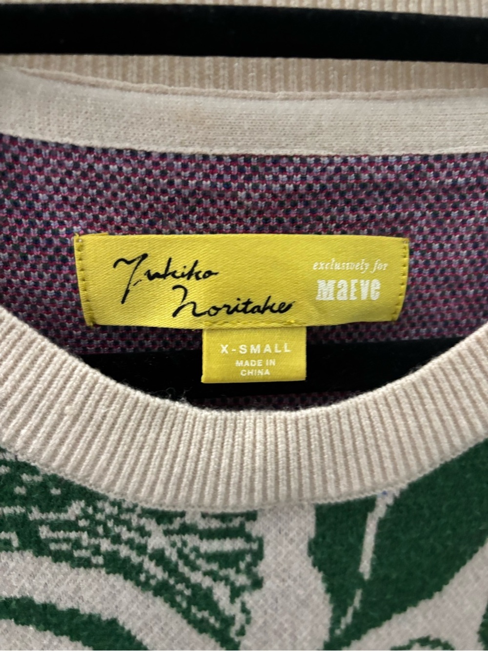 Anthropologie Floral Crop Sweater - Picture 4 of 4